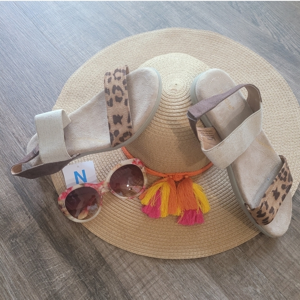Leopard Print Sandals Nicole Women's NiEmbellished Sandals Comfort Summer 8